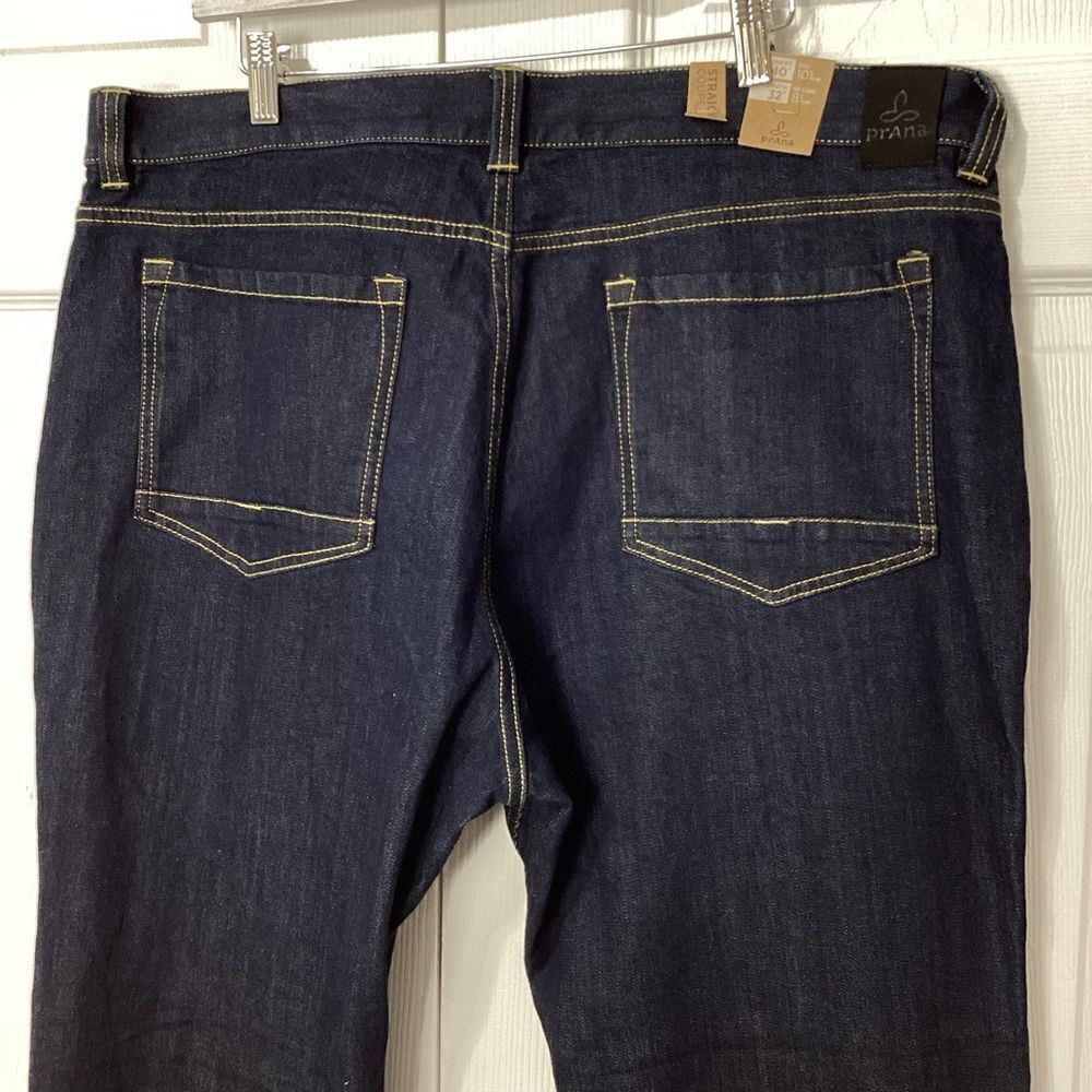 Prana Feener Jeans Denim Straight Fit Organic Men's 40x32 NWT